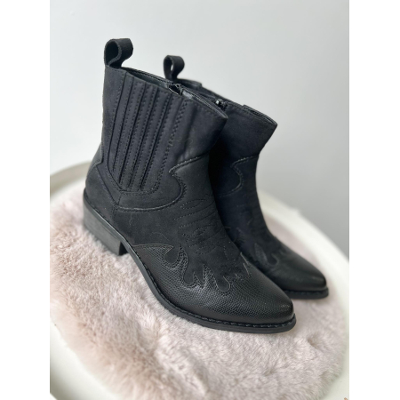 2724 Cowboyboots Zwart